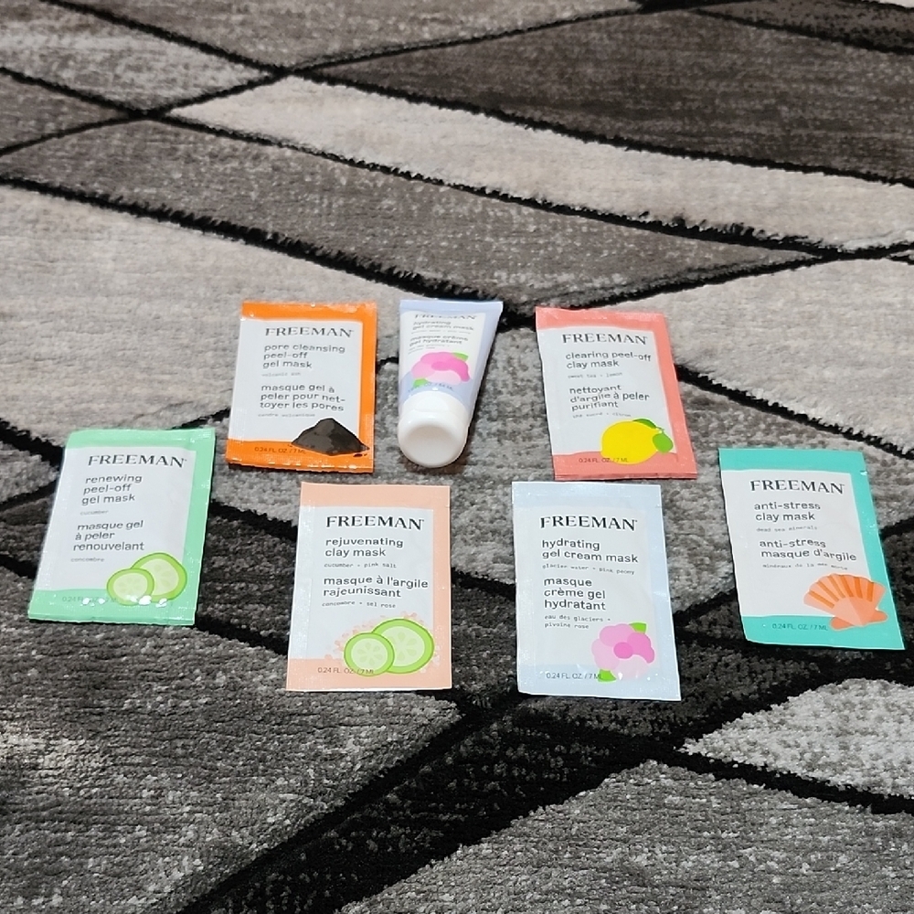 FREEMAN ASSORTED REJUVENATING ANTI-STRESS RENEWING CLEANSING MASK BUNDLE